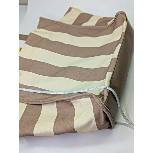 On 34th Cynthiah Extra Large Canvas Shoulder Tote Bag Dune Stripe (MSRP $90) - Picture 8 of 10